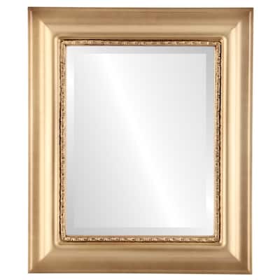 Chicago Framed Rectangle Mirror in Gold Spray