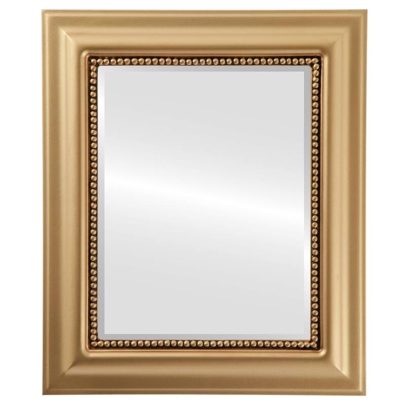 Heritage Framed Rectangle Mirror in Gold Spray