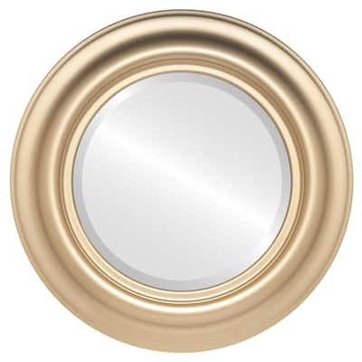 Lancaster Framed Round Mirror in Gold Spray
