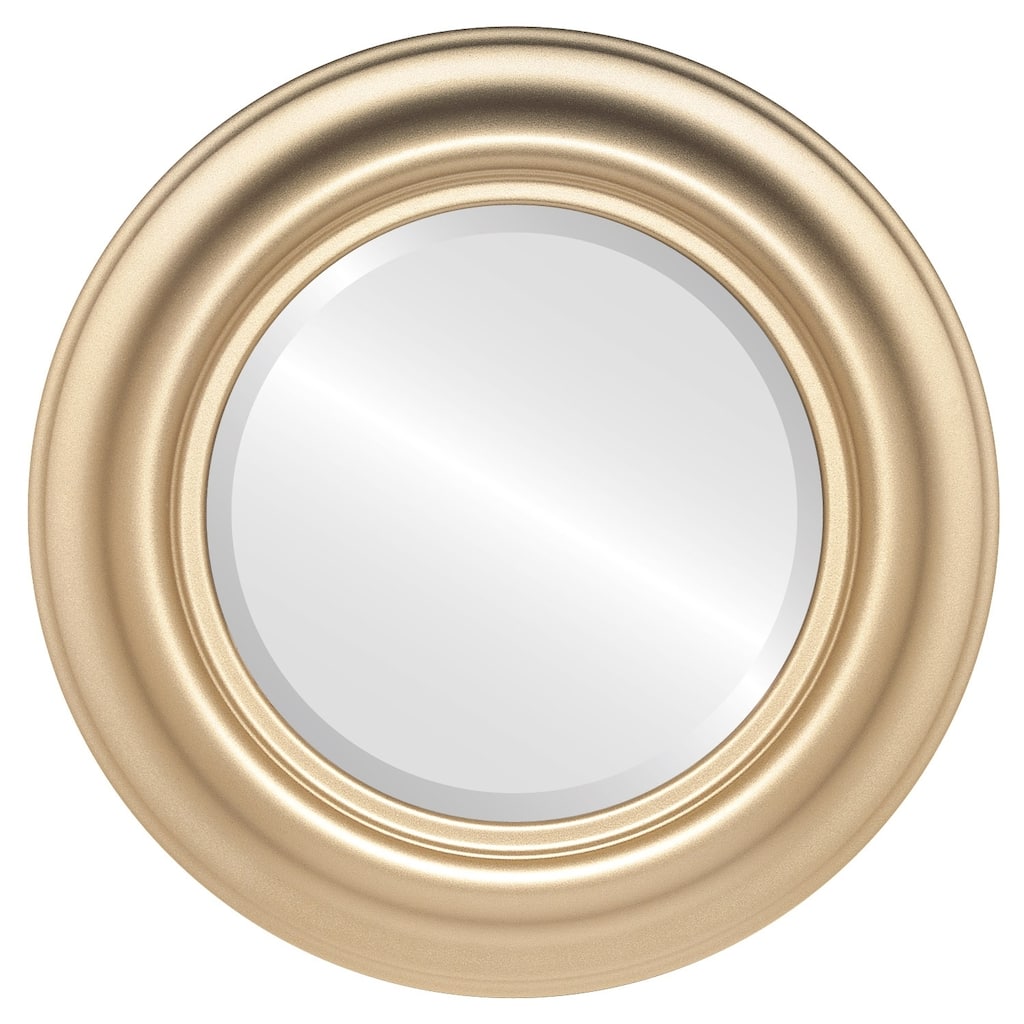 Lancaster Framed Round Mirror in Gold Spray