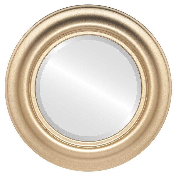 Lancaster Framed Round Mirror in Gold Spray