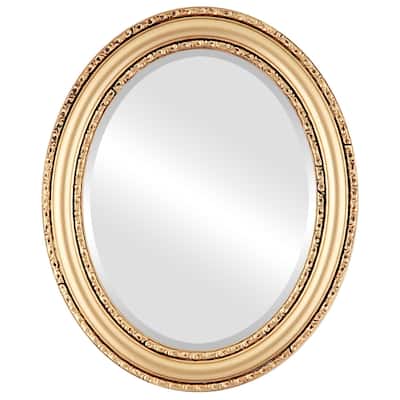 Dorset Framed Oval Mirror in Gold Spray