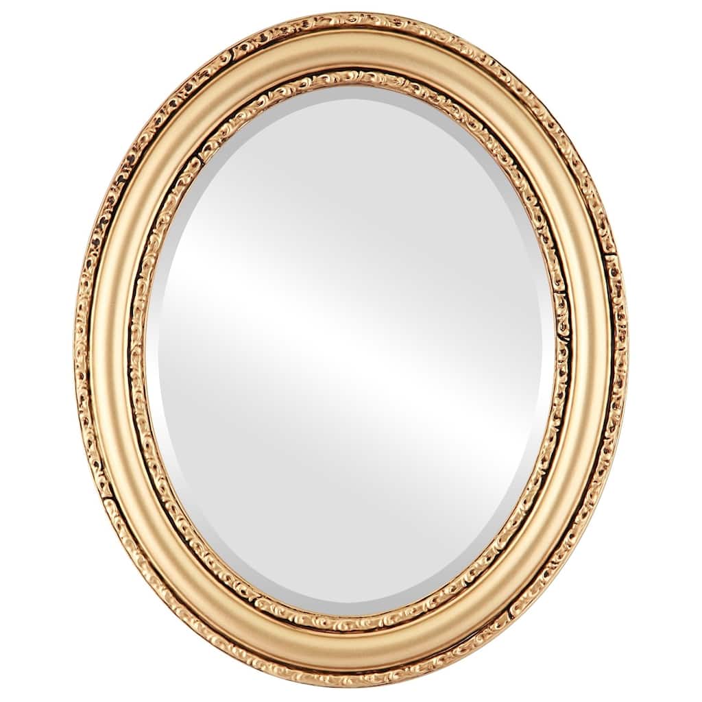 Dorset Framed Oval Mirror in Gold Spray