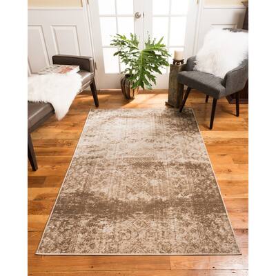 Natural Area Rugs Vintage Oriental Ibiza Polypropylene Rectangle Rug (5'X8') Brown - 5' x 8'