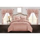 preview thumbnail 1 of 6, Chic Home Tinos Coral Ruched Ruffled 20-Piece Bed in a Bag Set