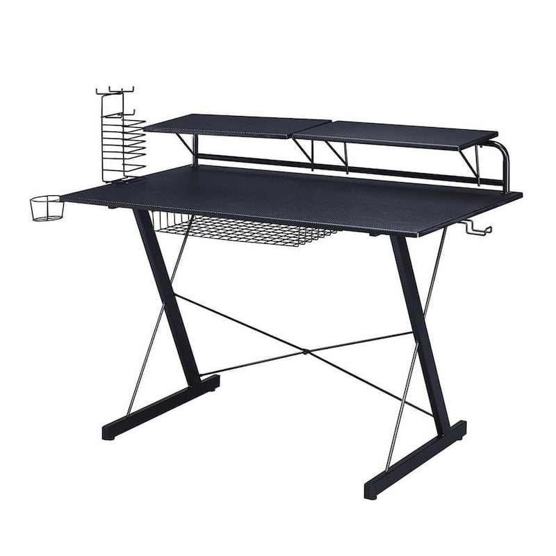 Gaming And Student Computer Desk Setup with Organizers