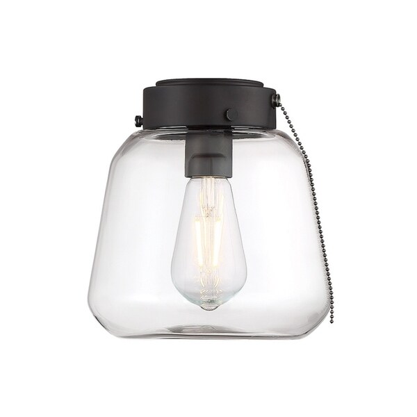 Details about   ONE PIECE Universal Ceiling Fan Light Kit Glass Crystal Clear Crimp Globe Shades 