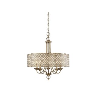 Silver Orchid Taylor Pyrite Metal 5-light Chandelier (5 Lights) - Chandeliers For Bedrooms by Overstock.com