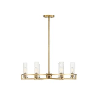 Bolton Warm Brass Metal Chandelier (6 Lights) - Chandeliers For Bedrooms by Overstock.com