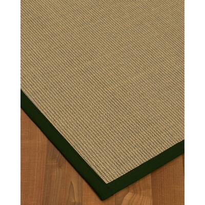 NaturalAreaRugs Orbit Sisal Area Rug (5' x 8') Moss Border - 5' x 8'