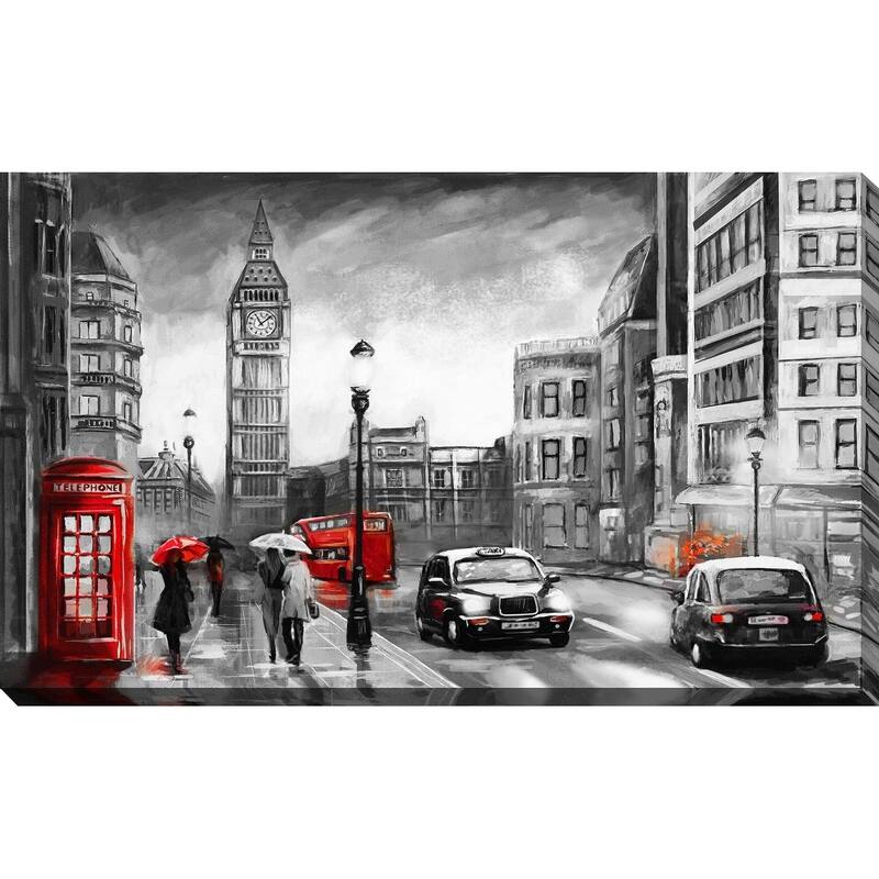 "LONDON" Giclee Stretched Canvas Wall Art