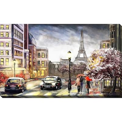 "PARIS" Giclee Stretched Canvas Wall Art
