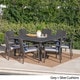 preview thumbnail 2 of 8, Gaston Outdoor 9-piece Square Wicker Dining Set with Cushions by Christopher Knight Home