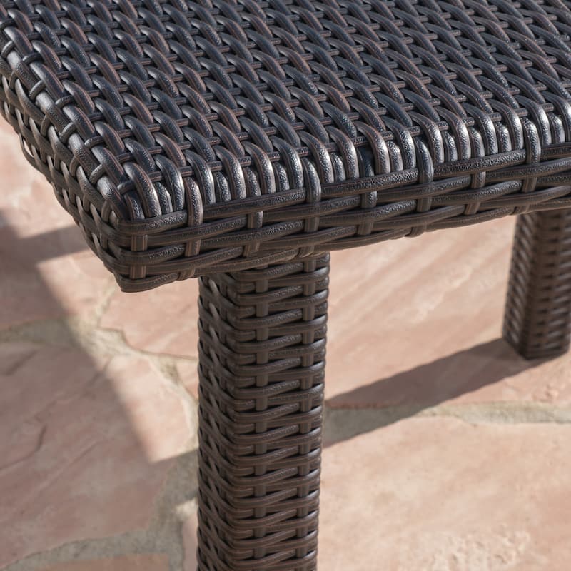 Arnell Outdoor 9-piece Square Wicker Dining Set with Cushions by Christopher Knight Home