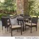 preview thumbnail 2 of 3, Chadney Outdoor 9-piece Square Wicker Dining Set with Cushions by Christopher Knight Home