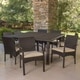 preview thumbnail 3 of 3, Chadney Outdoor 9-piece Square Wicker Dining Set with Cushions by Christopher Knight Home