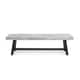 preview thumbnail 9 of 11, Jubilee Farmhouse Rectangle Acacia Wood Picnic Dining Bench by Christopher Knight Home