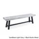 preview thumbnail 8 of 11, Jubilee Farmhouse Rectangle Acacia Wood Picnic Dining Bench by Christopher Knight Home