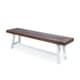 preview thumbnail 13 of 11, Jubilee Farmhouse Rectangle Acacia Wood Picnic Dining Bench by Christopher Knight Home White