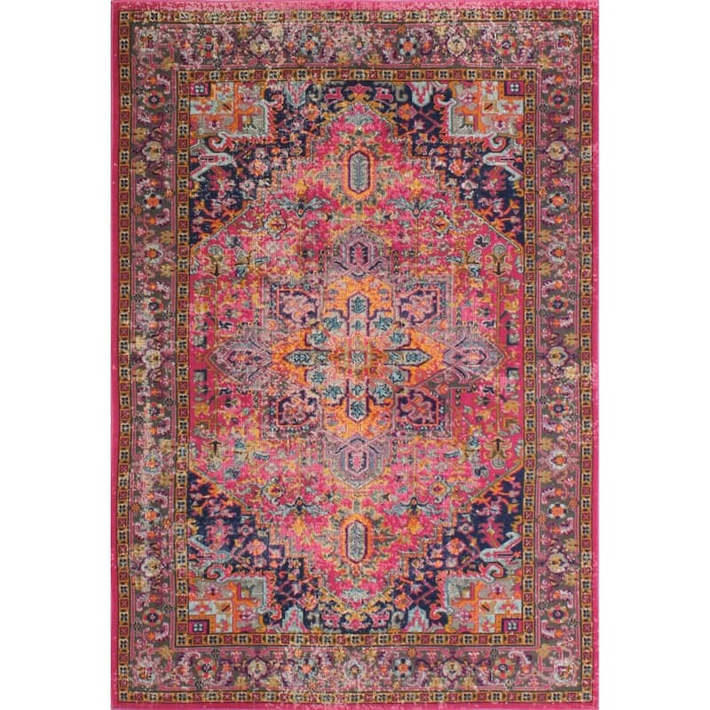 Bashian Blake Blue Machine Made Transitional Area