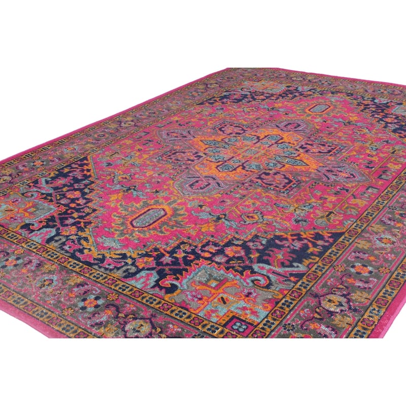 Bashian Blake Blue Machine Made Transitional Area