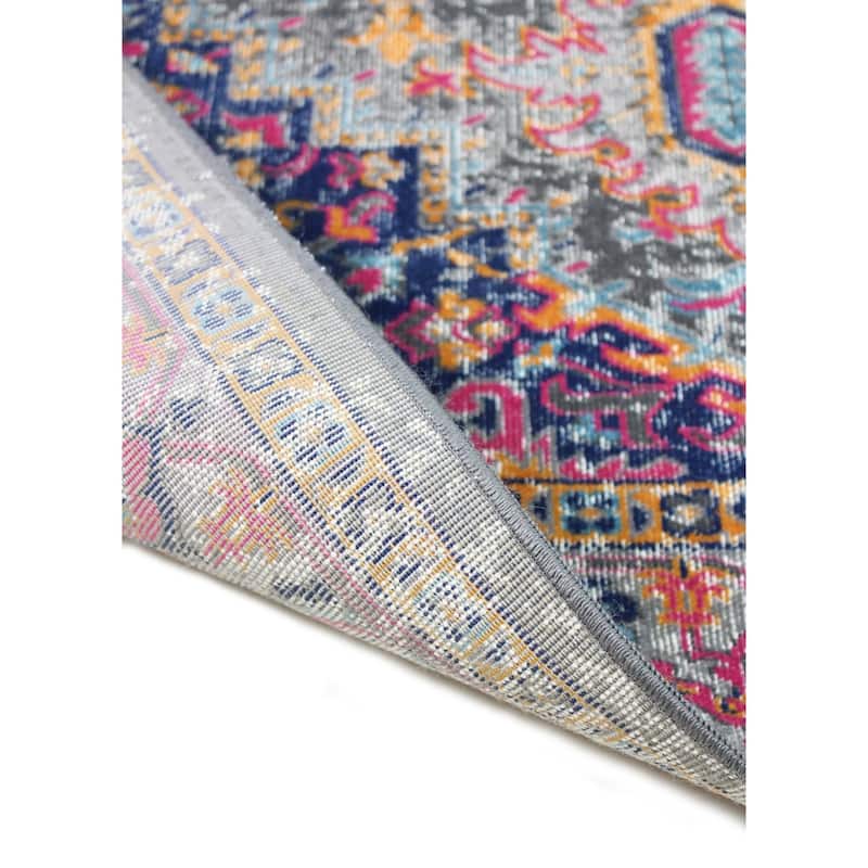 Bashian Blake Blue Machine Made Transitional Area