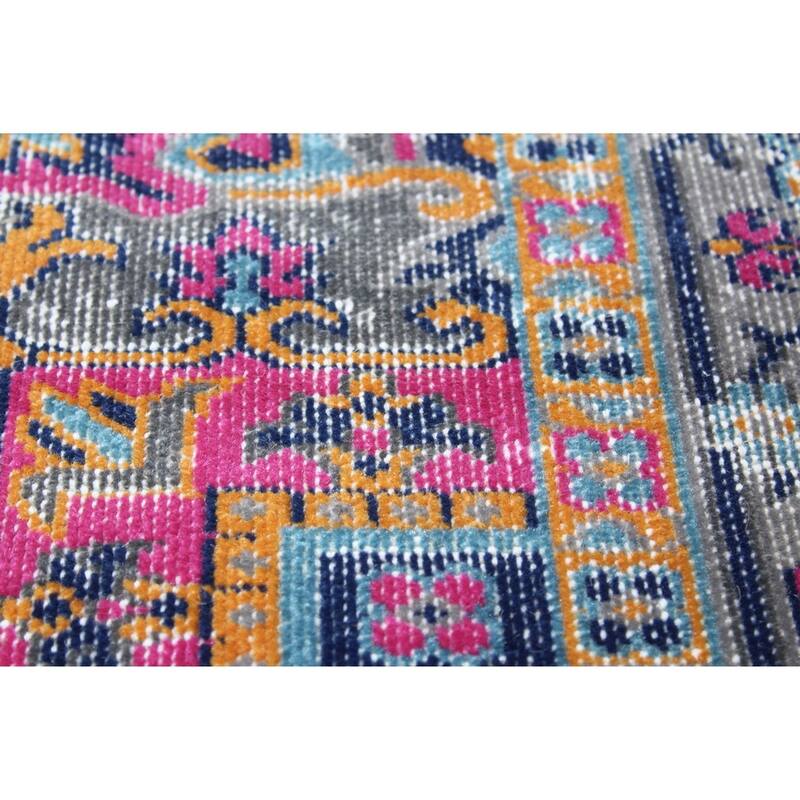 Bashian Blake Blue Machine Made Transitional Area