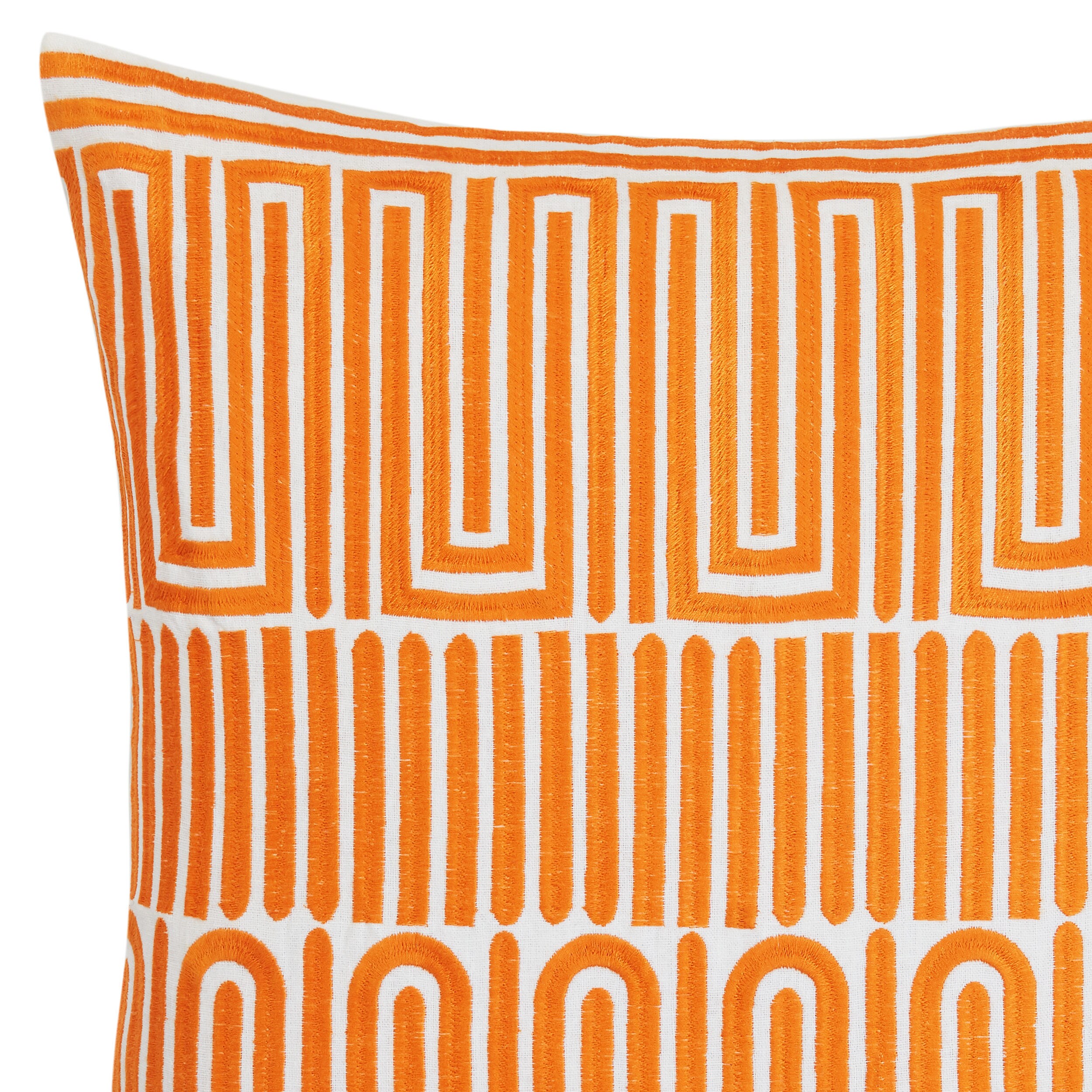 Shop Trina Turk Racket Club Geo Cantaloupe Throw Pillow On Sale