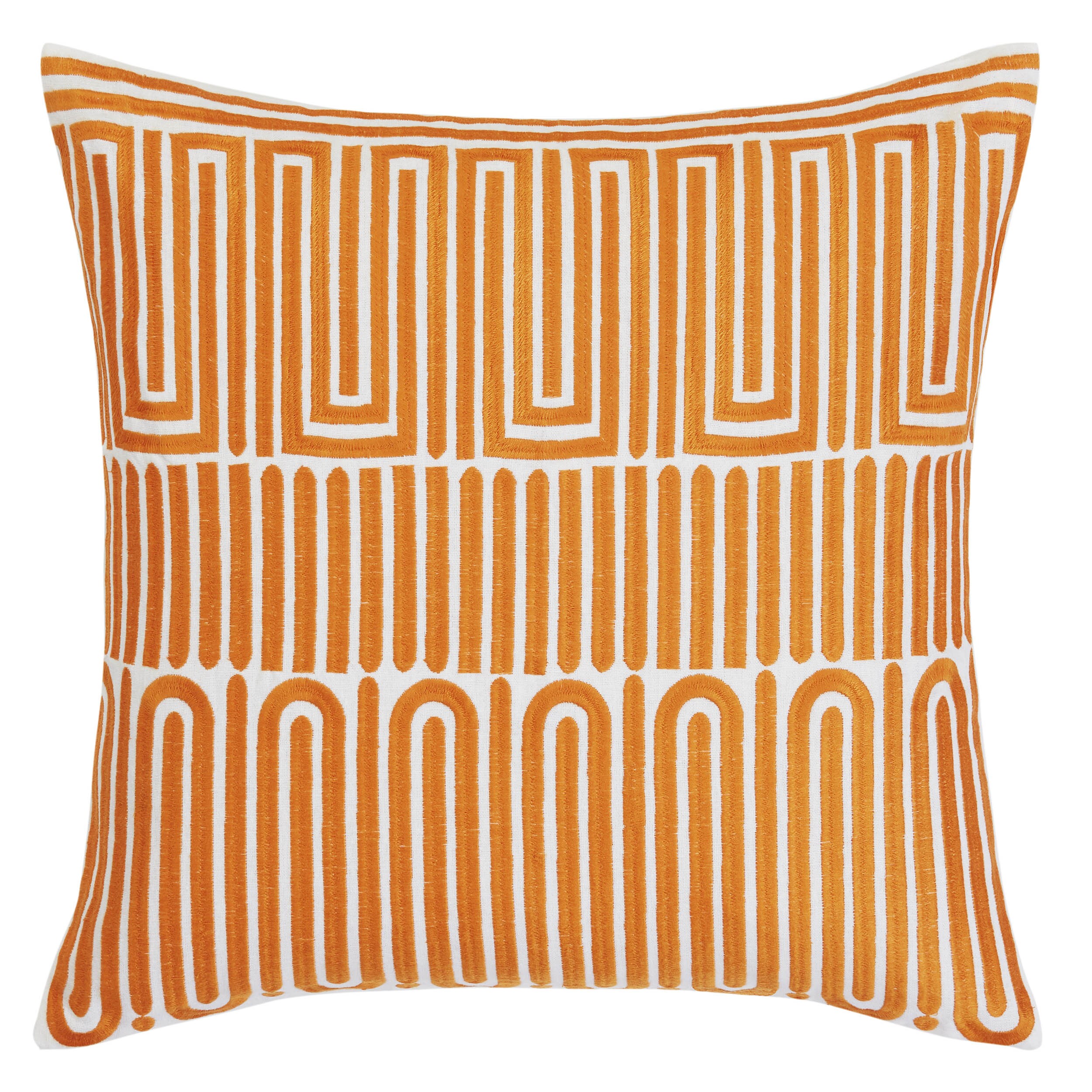 Shop Trina Turk Racket Club Geo Cantaloupe Throw Pillow On Sale