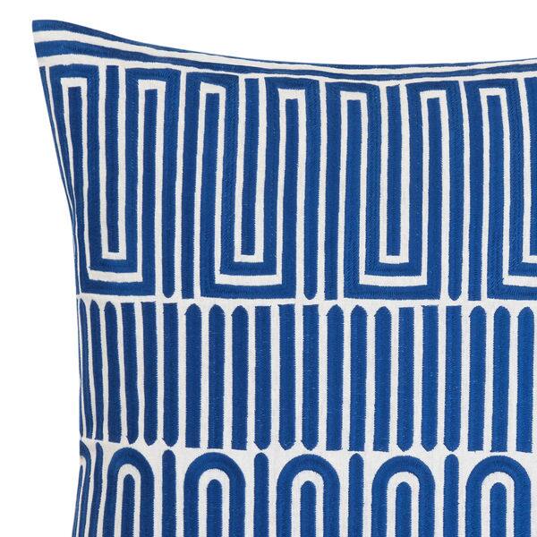 Shop Trina Turk Racket Club Geo Blue Throw Pillow Free Shipping