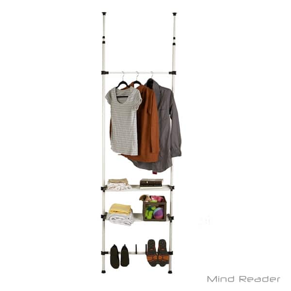 Mind Reader 2 Bars And Shelves Garment Shoes Rack Mind Reader 2 Bars And Shelves