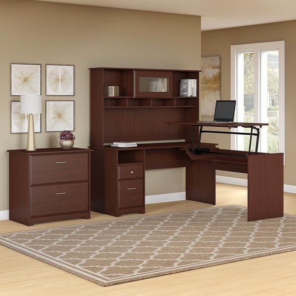 Copper Grove Daintree 60inch 3position Lshaped Sit to Stand Desk