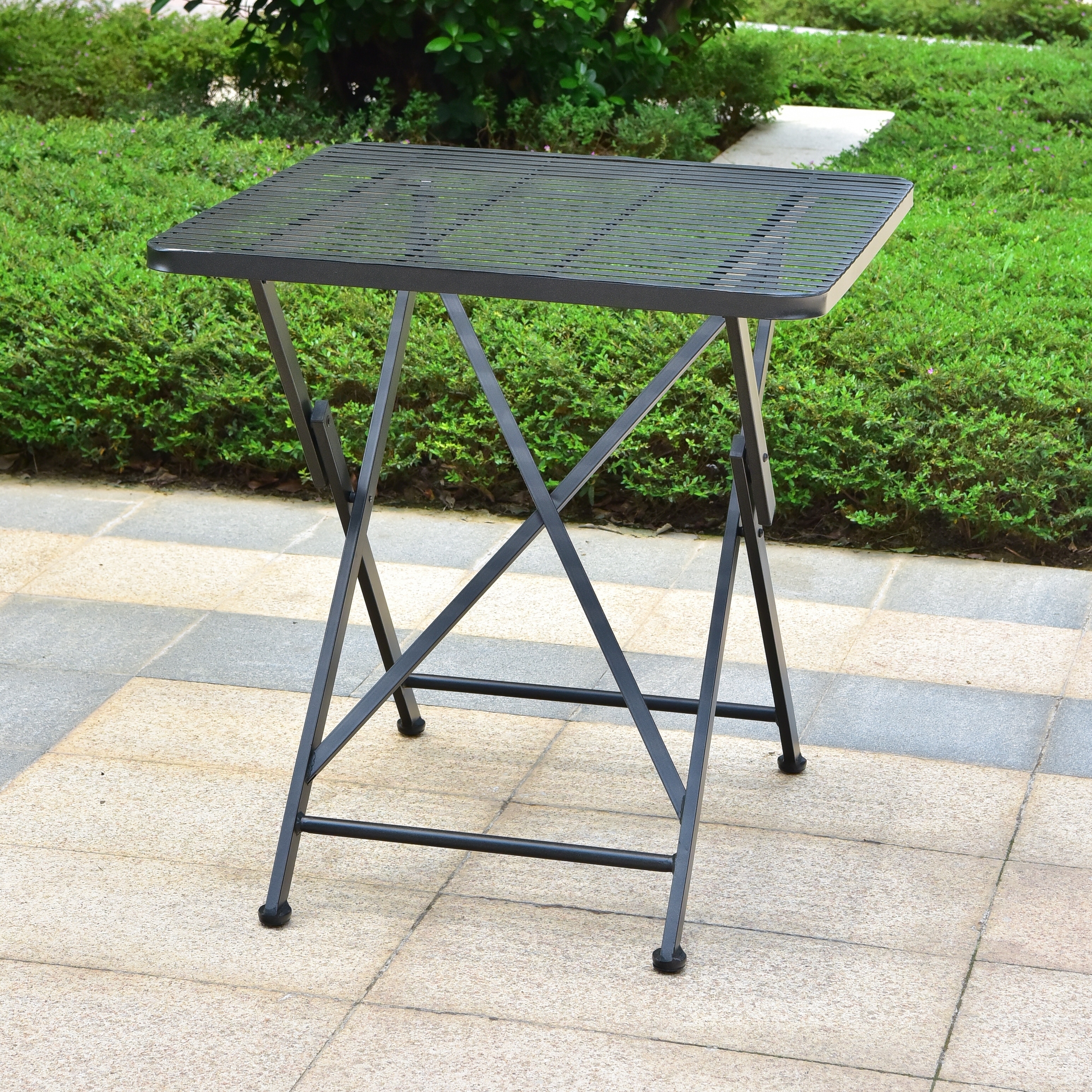 square folding bistro table