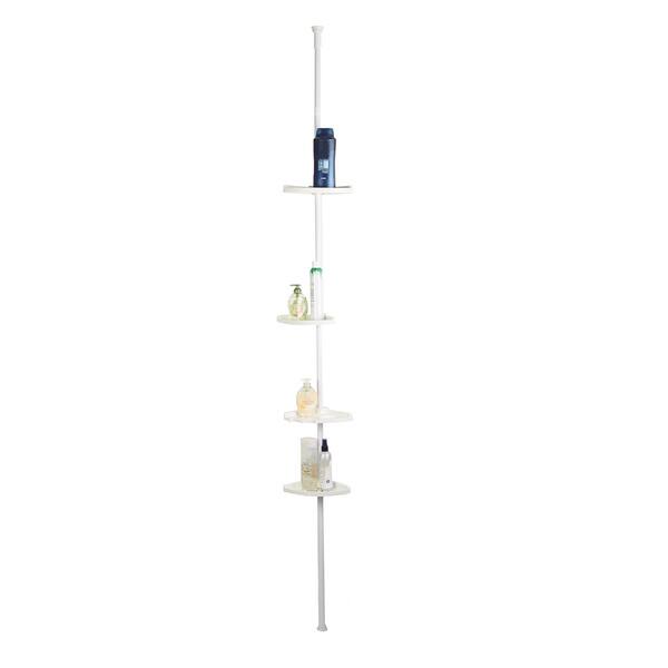 4-Tier Bathroom Corner Shelf,Telescopic Corner Shower Caddy