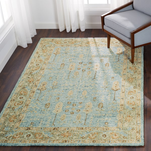 slide 2 of 18, Alexander Home Shabby-Chic Distressed Hand-hooked 100% Wool Rug