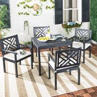 Safavieh Outdoor Living Bradbury Dark Slate Grey Dining Set