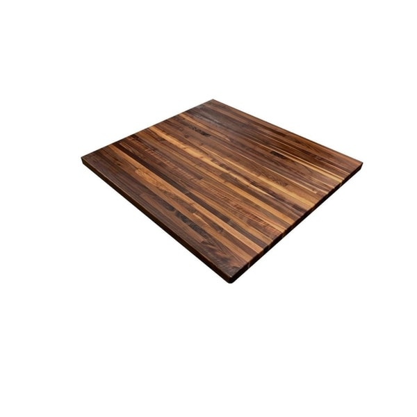 Forever Joint Walnut 1-1/2" x 30" x 36" Butcher Block Wood Side Table Top