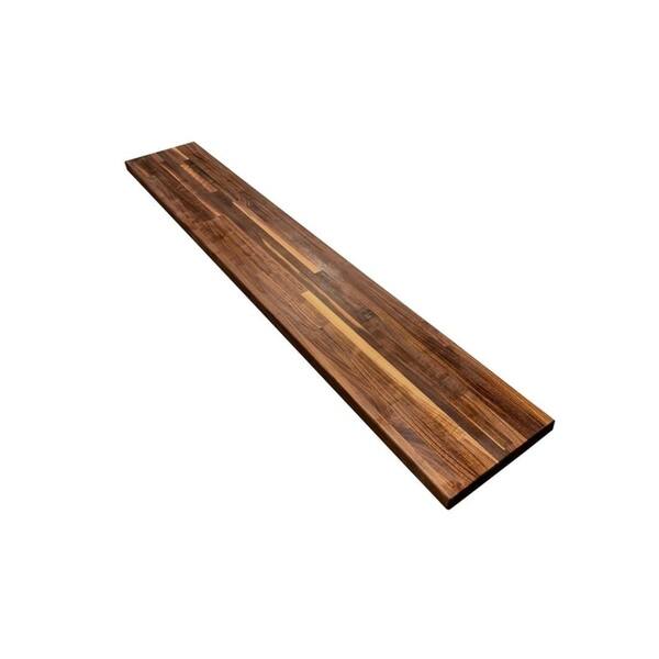 Shop Forever Joint Walnut 1 1 2 X 12 X 72 Butcher Block Wood Shelf Overstock