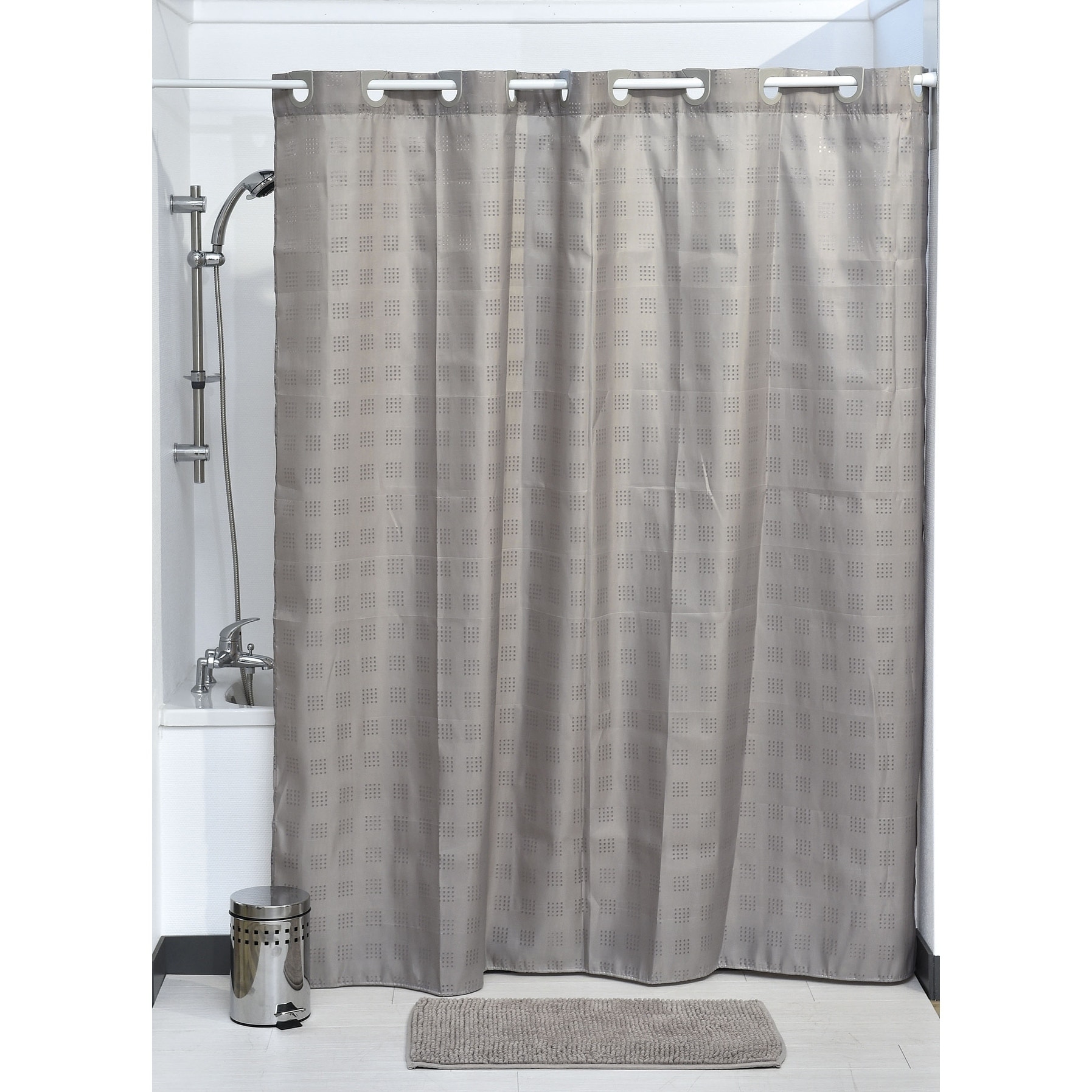 Modern Bathroom Curtains Easy To Clean Mdesign Cotton Shower Curtain White Curtain For Shower Made Of Polyester Shower Curtains Shower Curtains