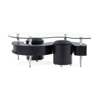 Semi Circle Coffee Tables Online At Our Best Global Furniture Black Coffee Table With Cushions