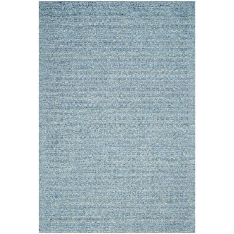 Nourison Perris Hand-woven Wool Area Rug - 8' x 10' 6" - Sky Blue - Runner/Rectangle