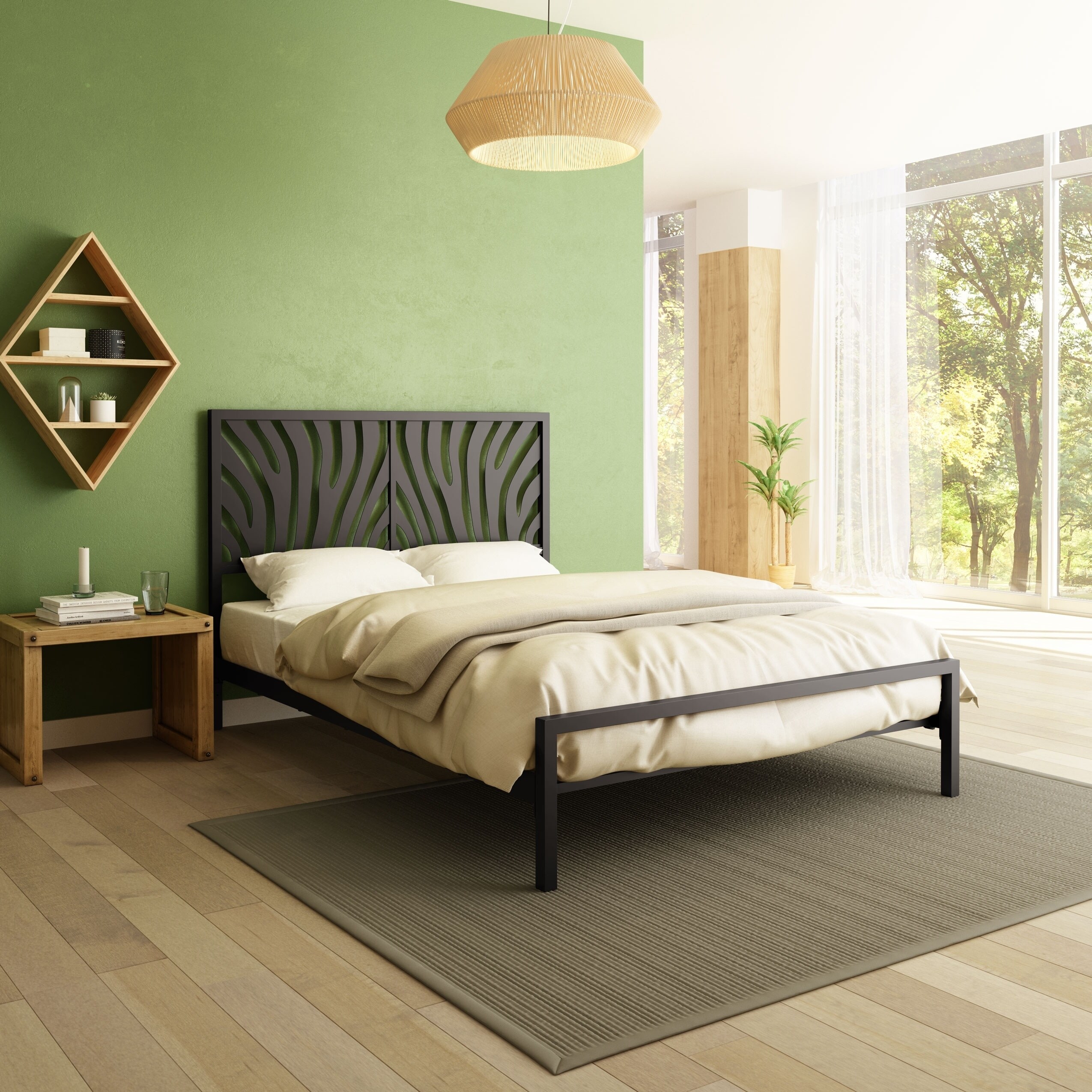 Amisco Zebra Full Size 54 inch Metal Bed - Bed Bath & Beyond