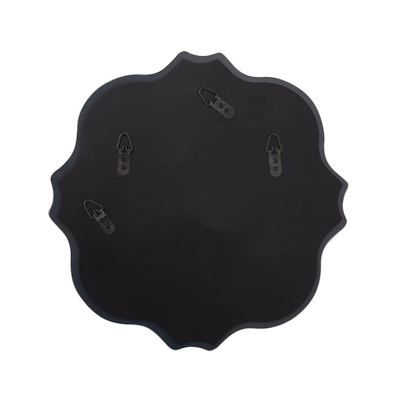 Allan Andrews Copper Grove Scalloped Edge Frameless Gasperaux Wall Mirror - 16 x 16