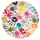 preview thumbnail 9 of 10, Nuloom Contemporary Handprint Collage Multi Kids Area Rug