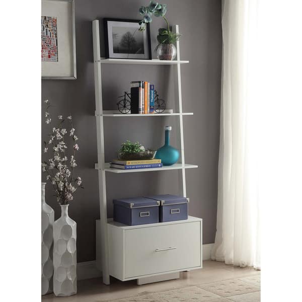Shop Copper Grove Helena Ladder Bookcase With File Drawer On