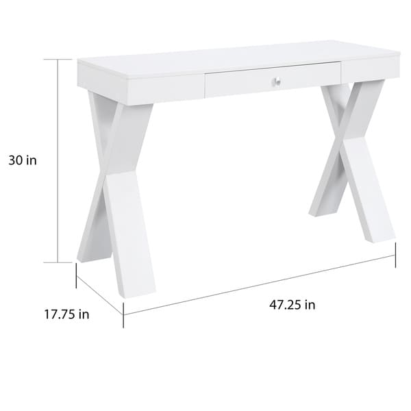 Copper Grove Helena Espresso/ White Wood Desk with Drawer