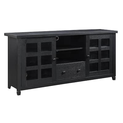 Buy Black Glass Doors Tv Stands Entertainment Centers