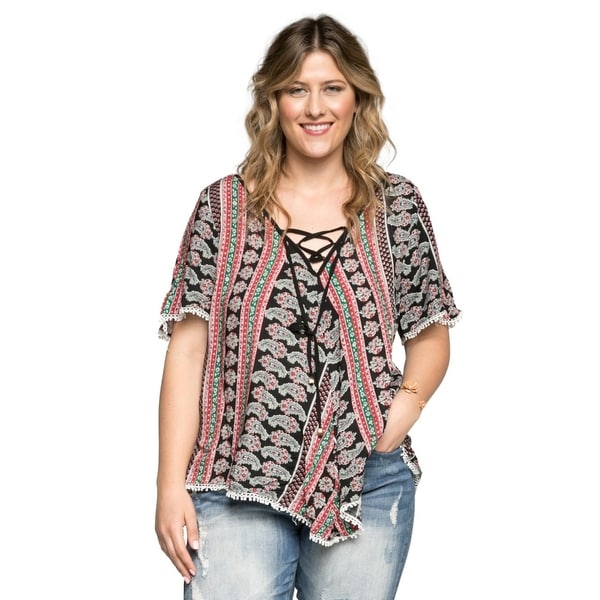 plus size boho shirts