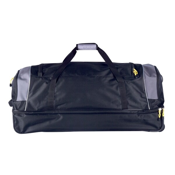 two compartment rolling duffel bag