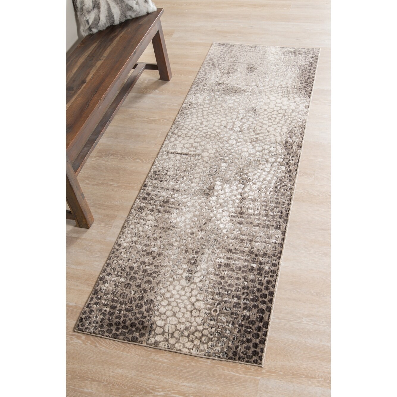Savannah Lynn Leopard Print Lustrous Polyester Area Rug Overstock 20534868 3 11 X 5 7 Bronze Silver